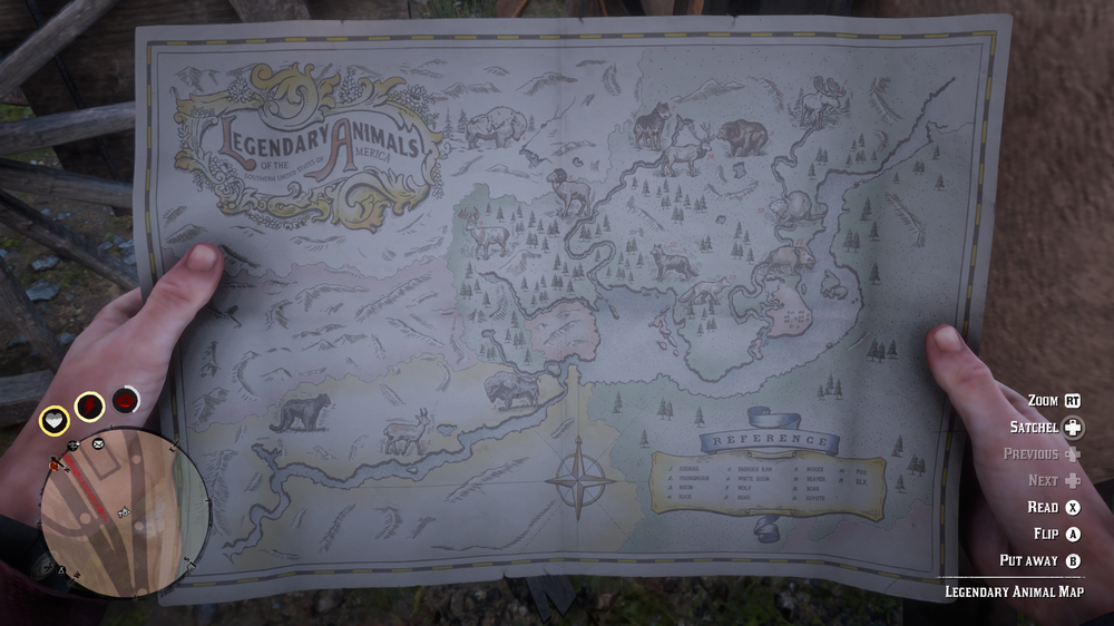 LEGENDARY ANIMAL MAP - Red Dead Redemption 2 - RDR2.org Forums