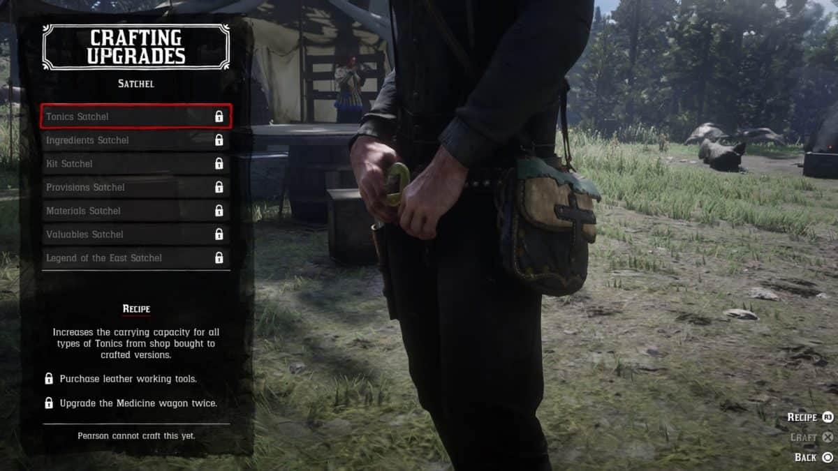 Red Dead Redemption 2 Pearson Crafting, Materials Guide