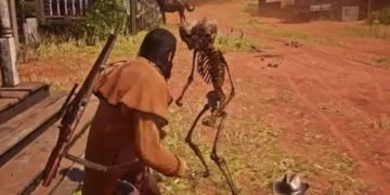 Two Headed Skeletons Accosting Red Dead Online Players